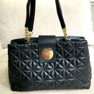 ✨✨SOLD✨✨Kate Spade Black Elena Astor Court Quilted Leather Should Bag